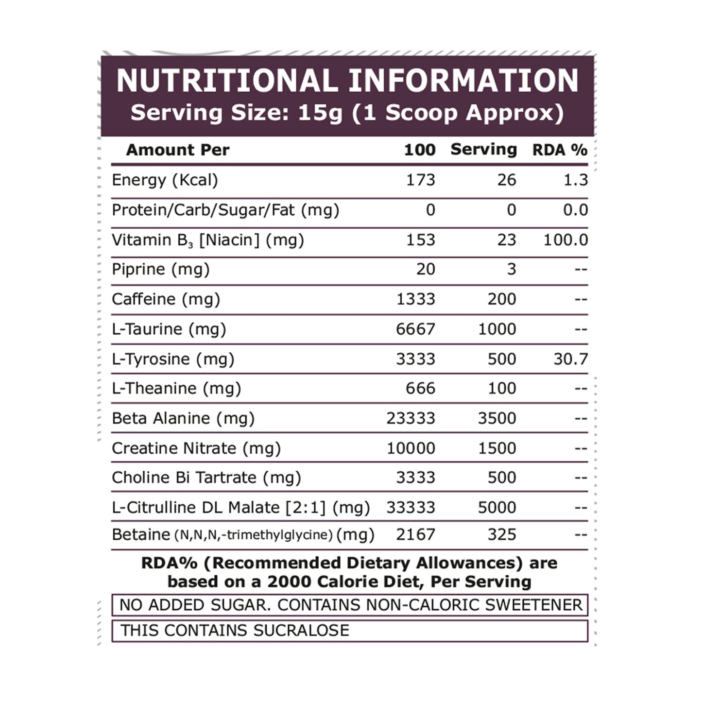 Pre-Workout- Blackcurrant